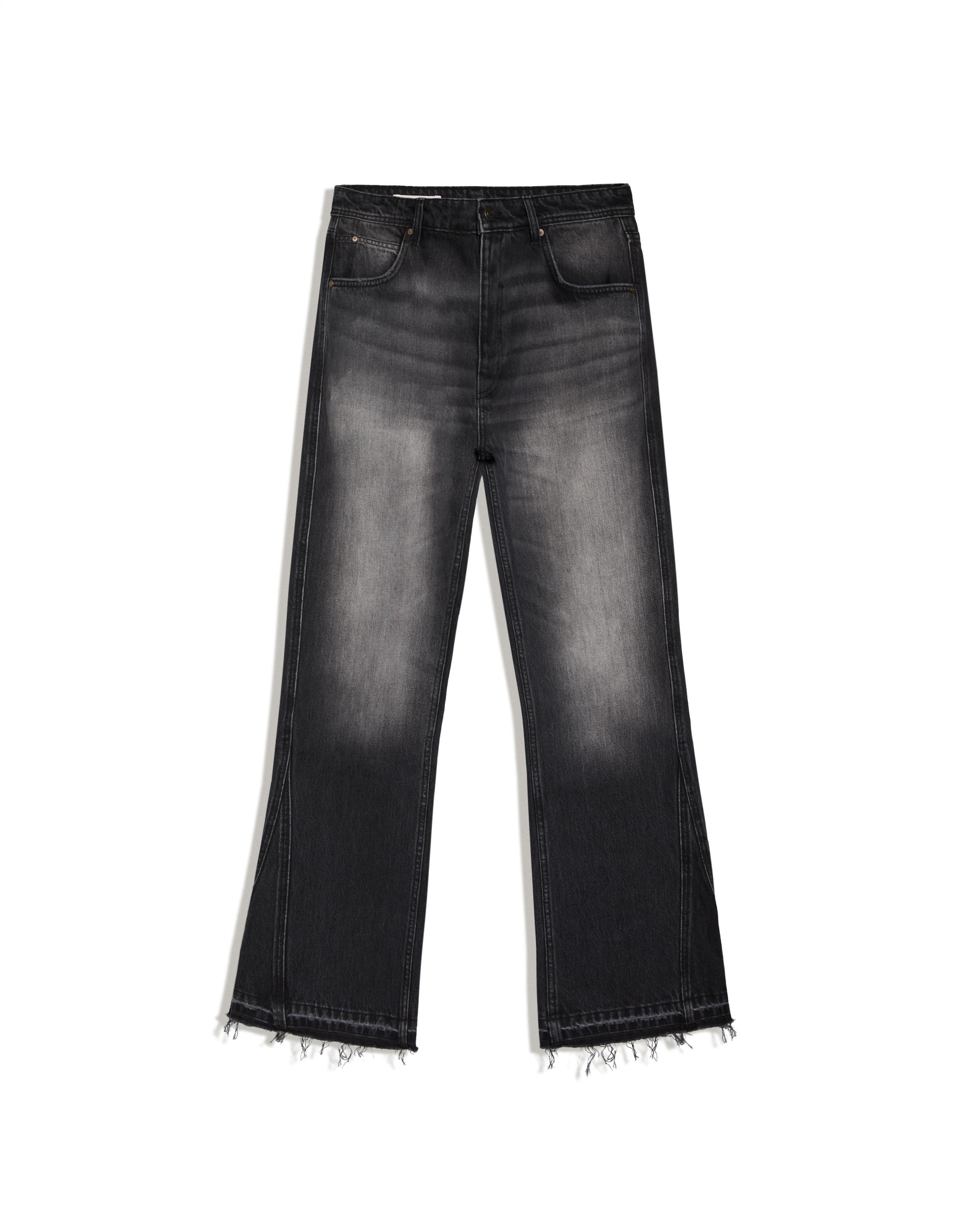 Straight flared jeans — Black