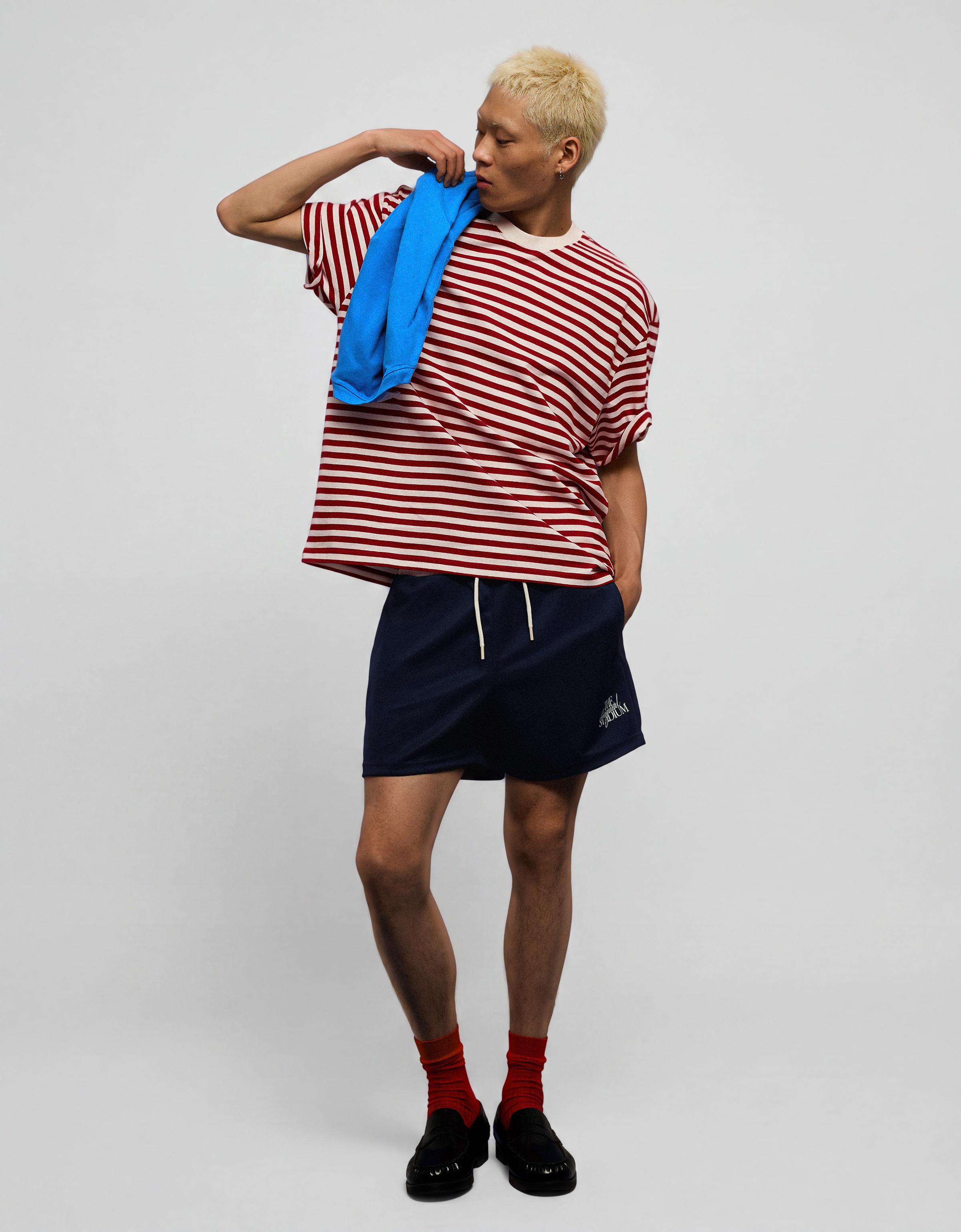 Short patch Bermuda shorts — Navy