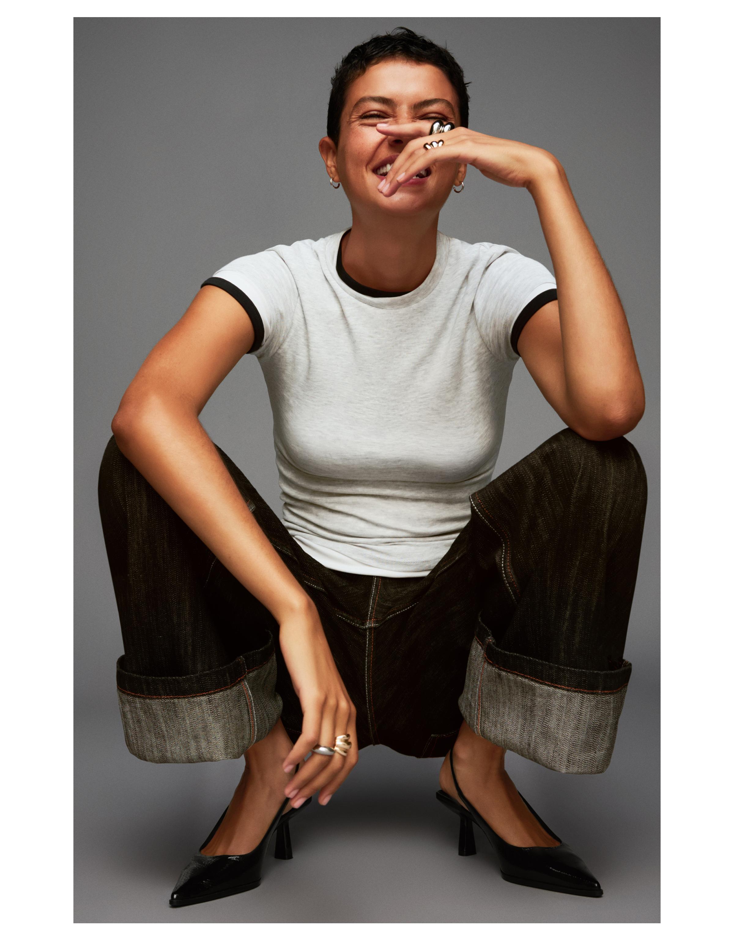 Kısa sivri topuklu arkası açık ayakkabı - Görsel 82