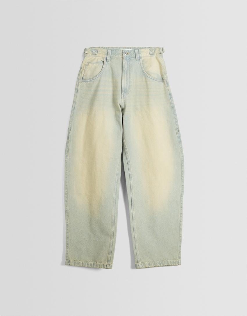 Jeans carpinteiro balloon-Verde-4