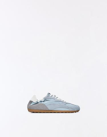 SLIM RETRO STYLE TRAINERS — BLUE 1