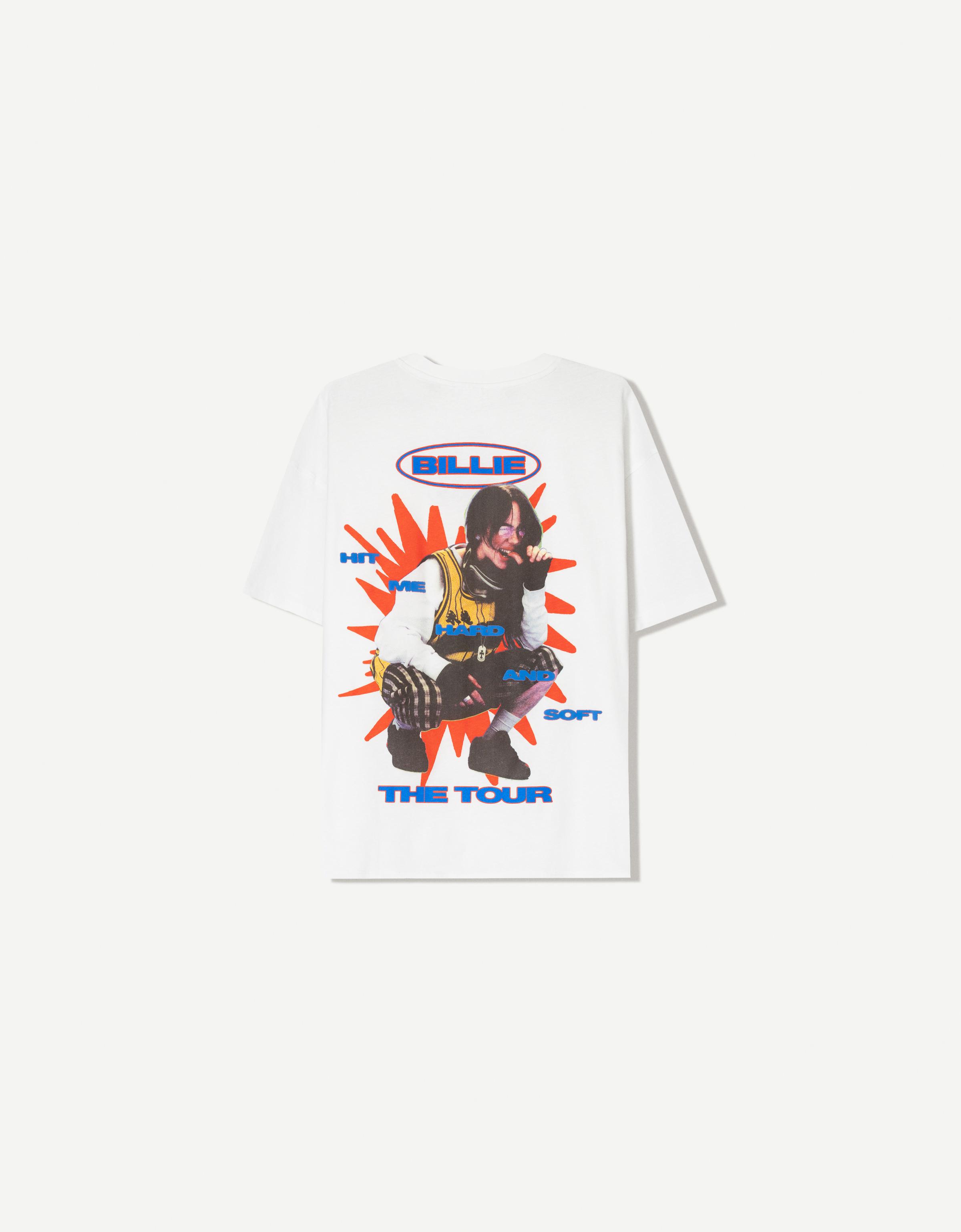 Short sleeve Billie Eilish print T-shirt - T-shirts - BSK