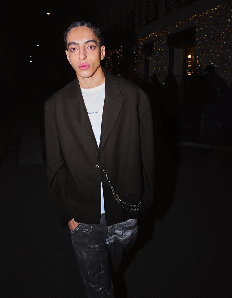 Chain tailored fit blazer