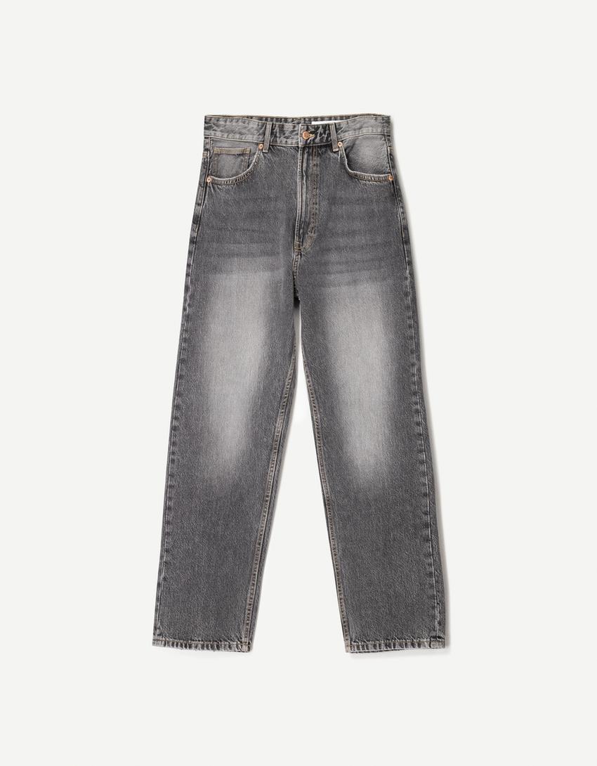 Straight fit ’90s jeans-Dark grey-3