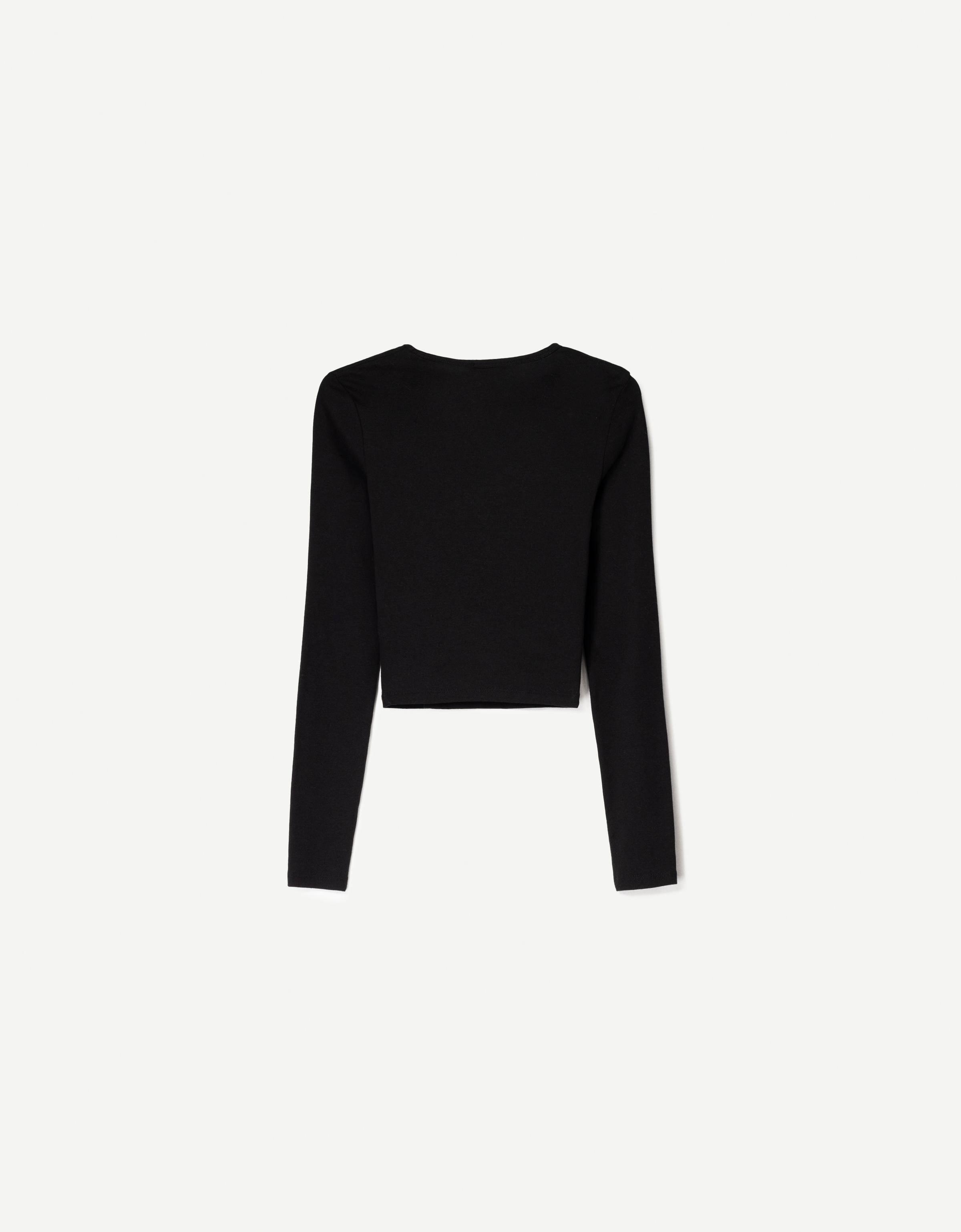 Long sleeve T-shirt - COMBO WINS % - Women | Bershka Long sleeve T-shirt - COMBO WINS % - Women | Bershka