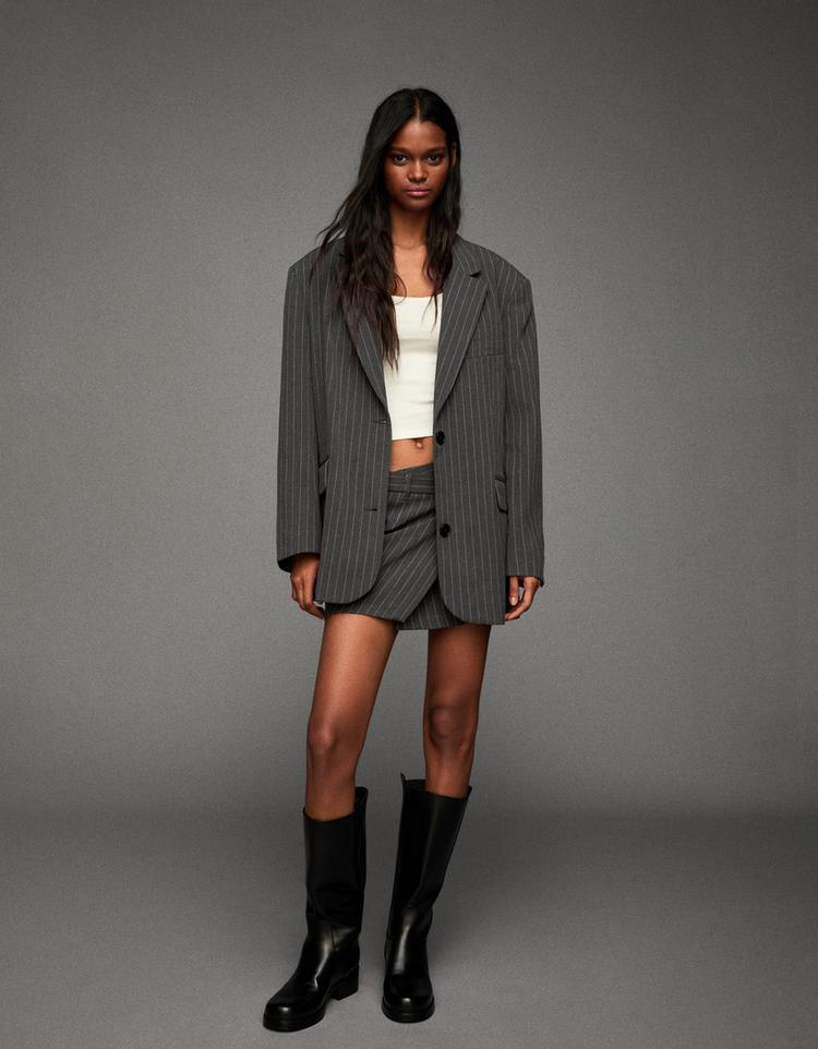 Falda mini cintura cruzada