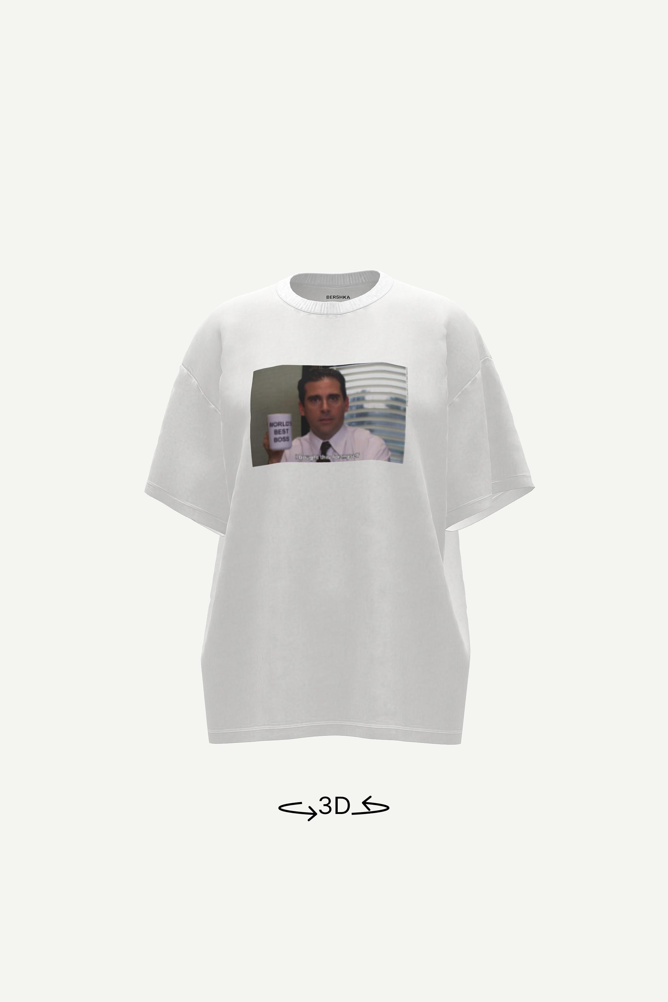 Short-sleeve The Office T-shirt-Off white-0