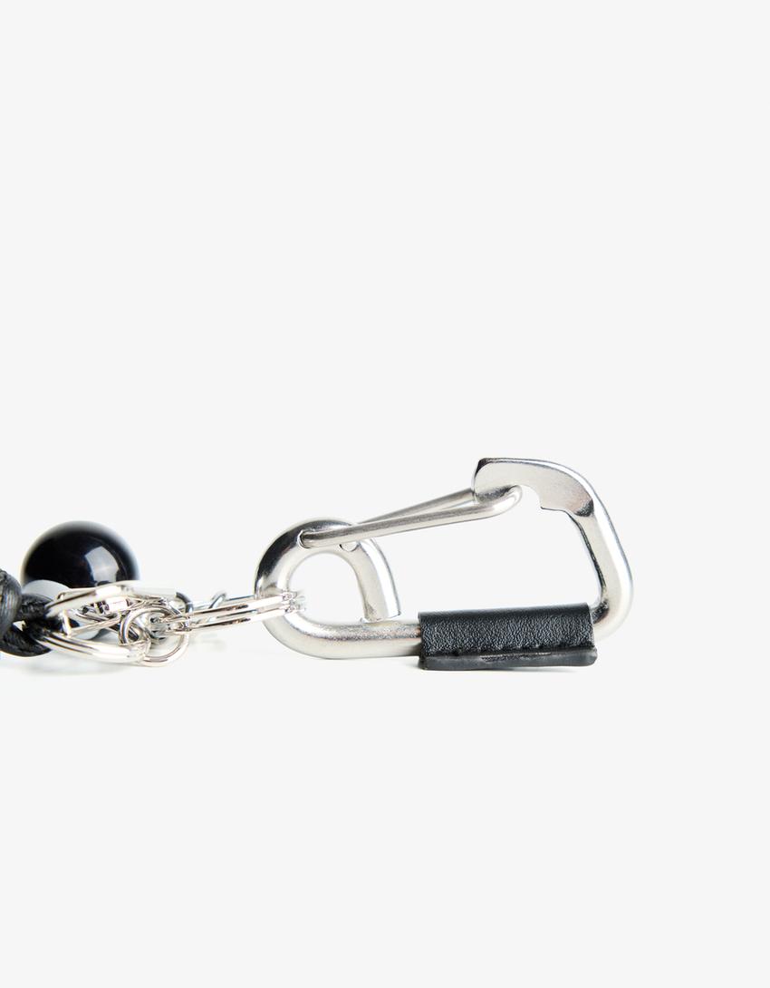 Karabiner kulcstartó-Ezüst-2