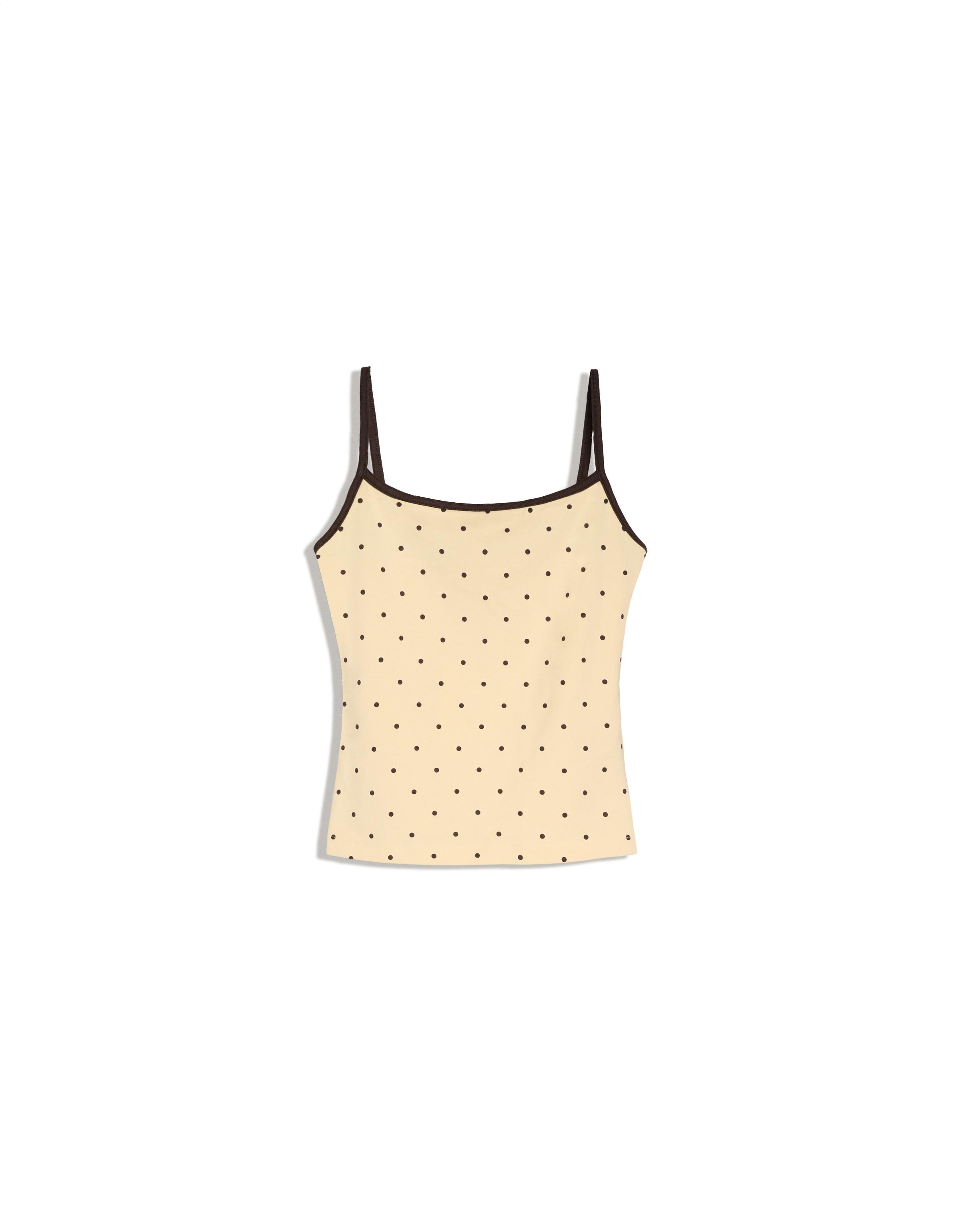 Contrast strappy top — Yellow