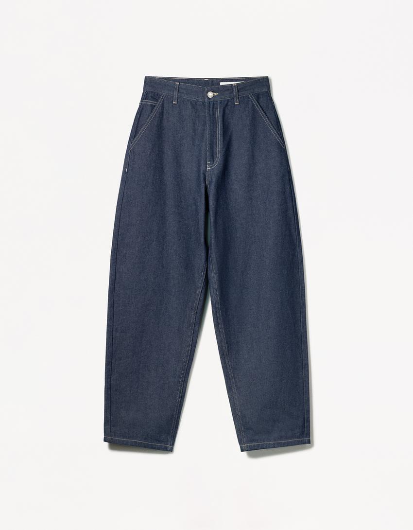 Skater jeans-Marineblau-0