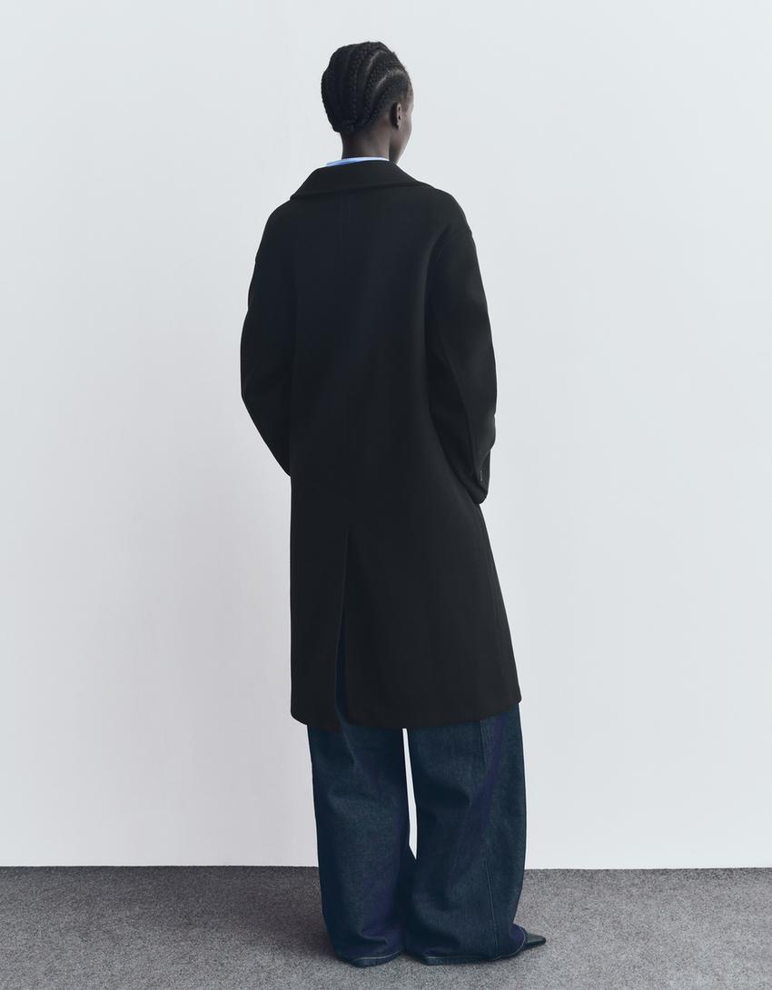 Abrigo longo soft-Negro