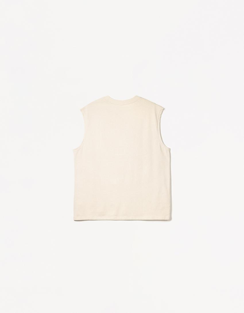 Ärmlös topp-Sand-5