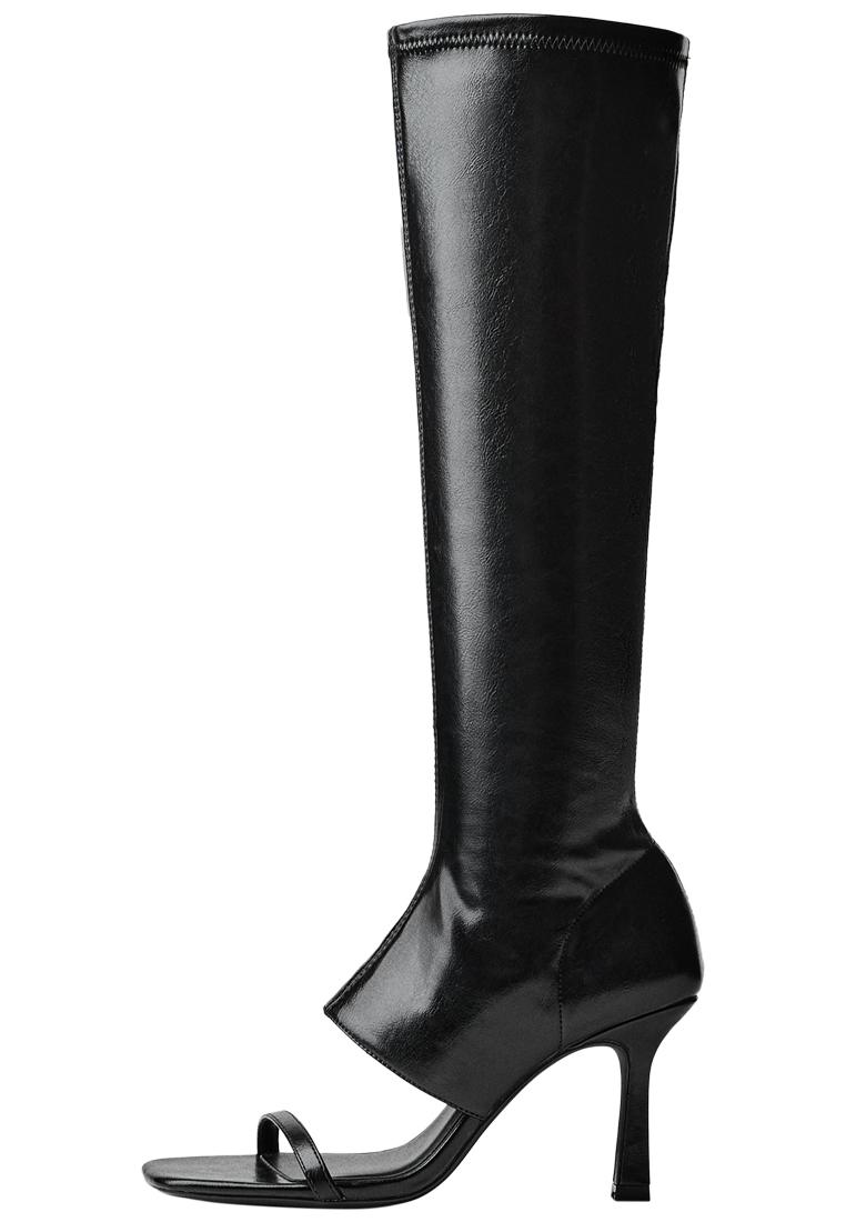 Heeled trousers sandals