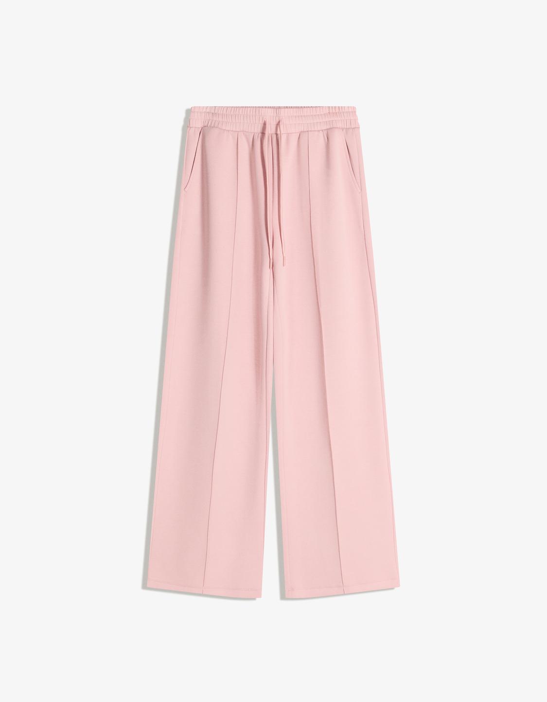 Pantalón wide leg efecto modal