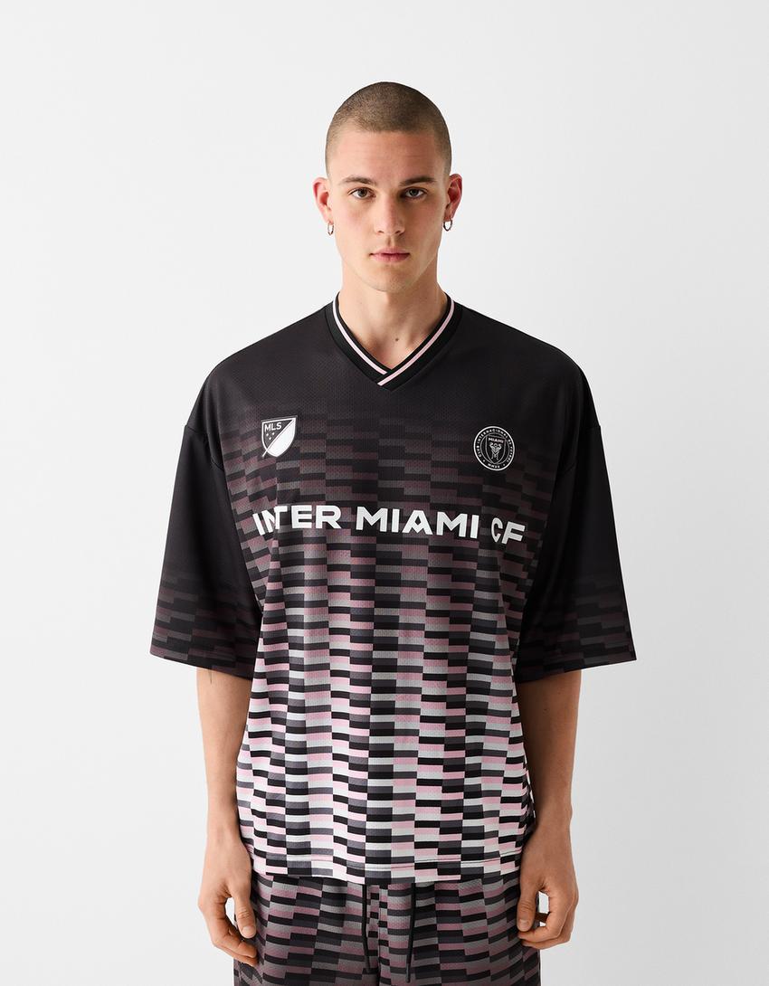 T-shirt Inter Miami CF imprimé mesh-Noir-4