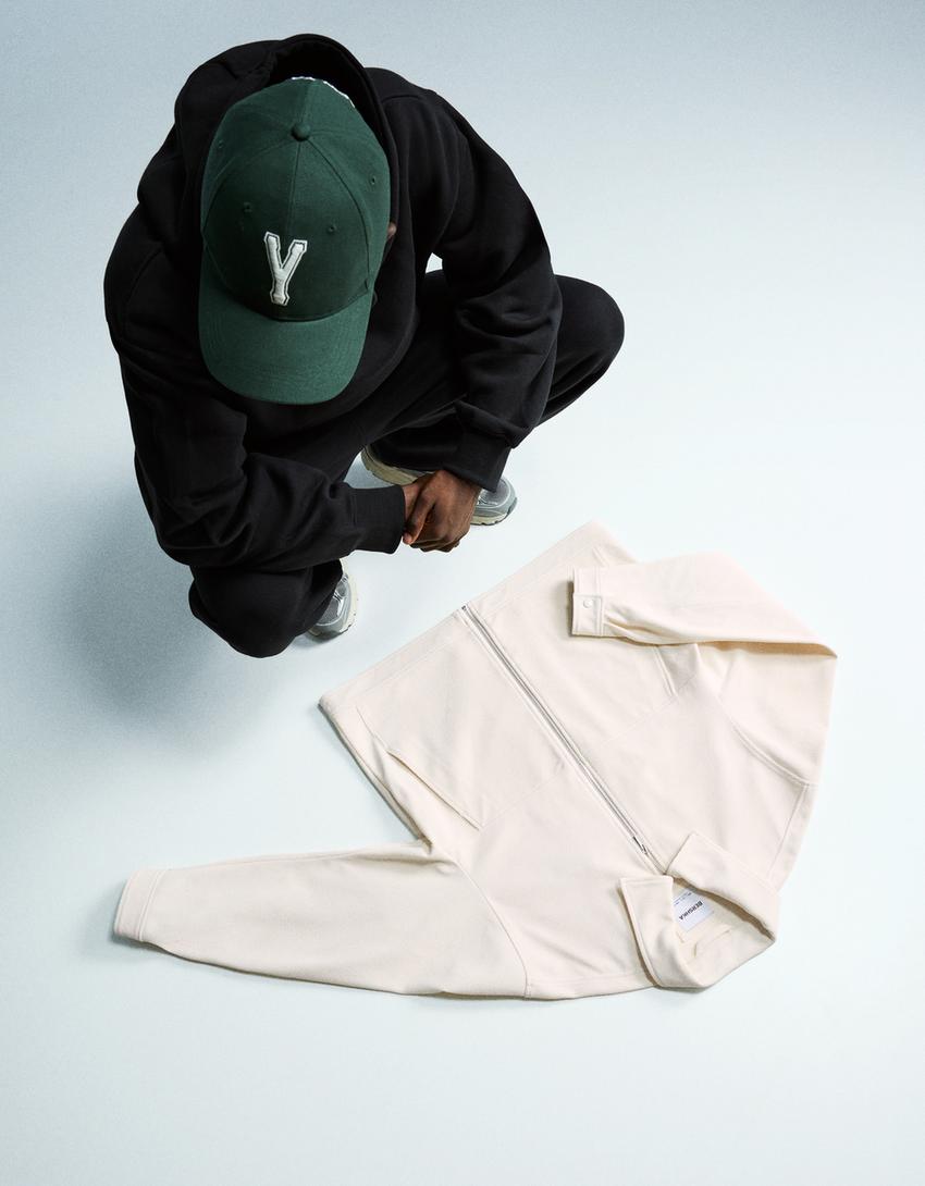 Textured jacket-Stone