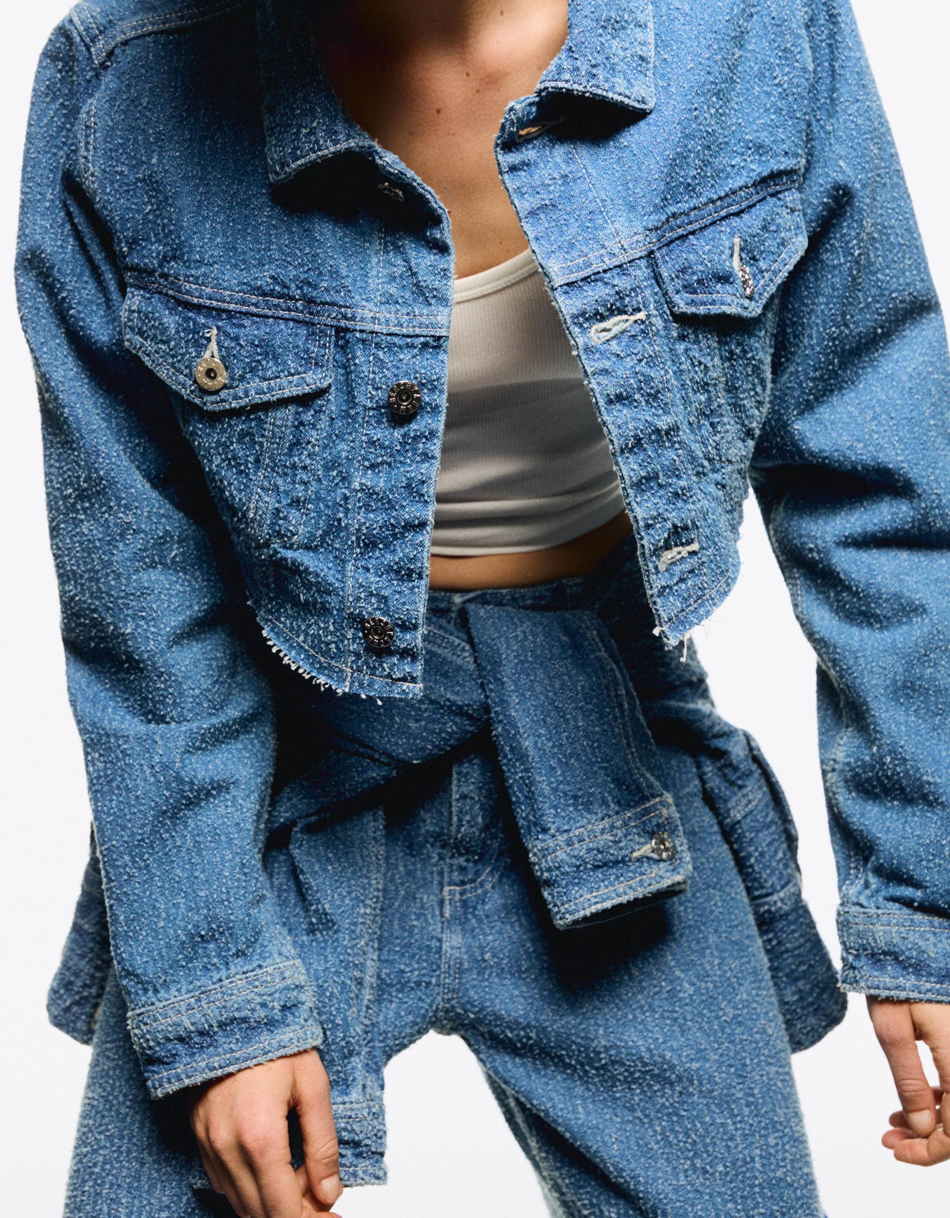 Jeans Bershka Cazadoras Vaqueras Mujer Chaqueta De Jean Mujer