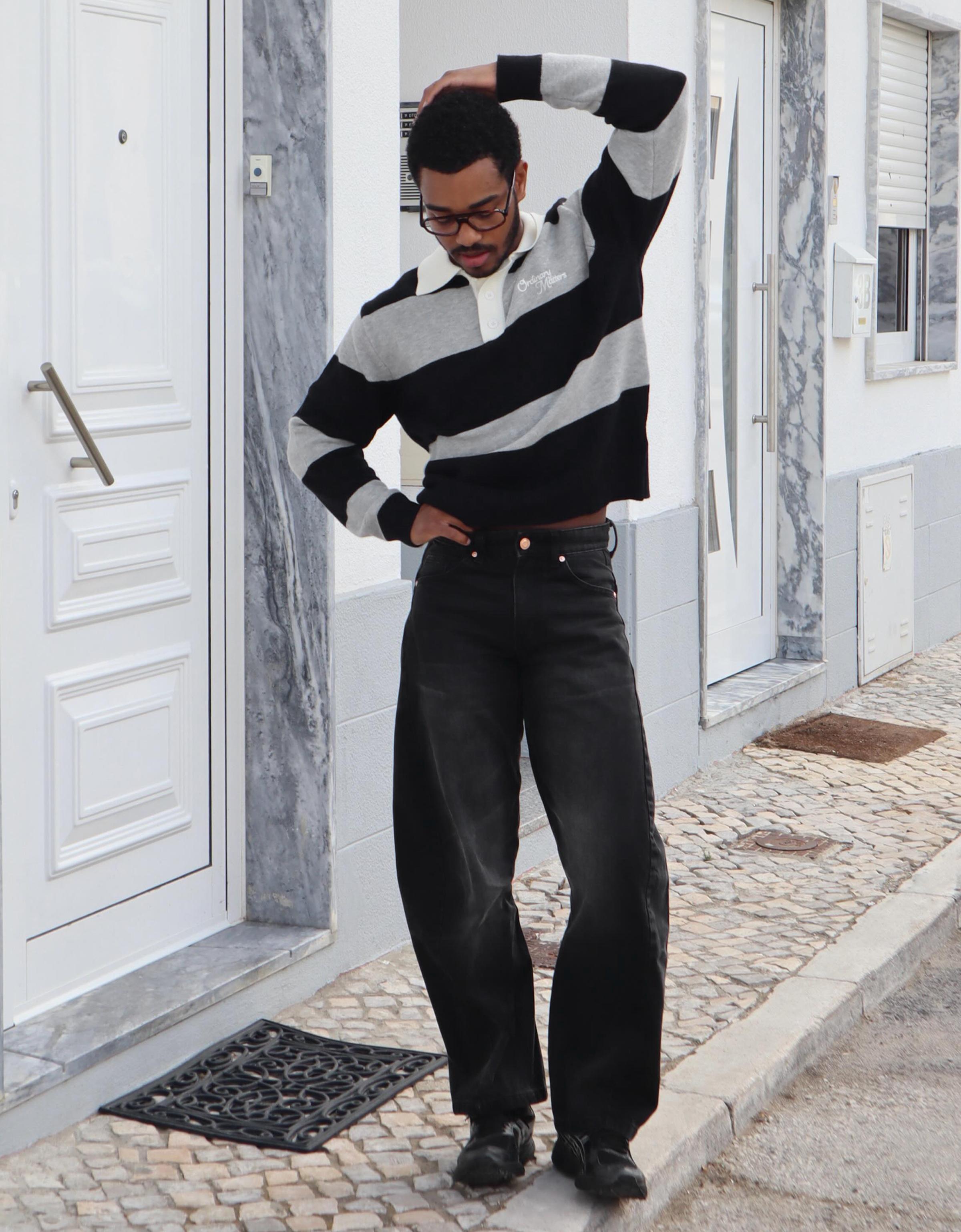 Bershka Twisted barrel fit jean görsel 6
