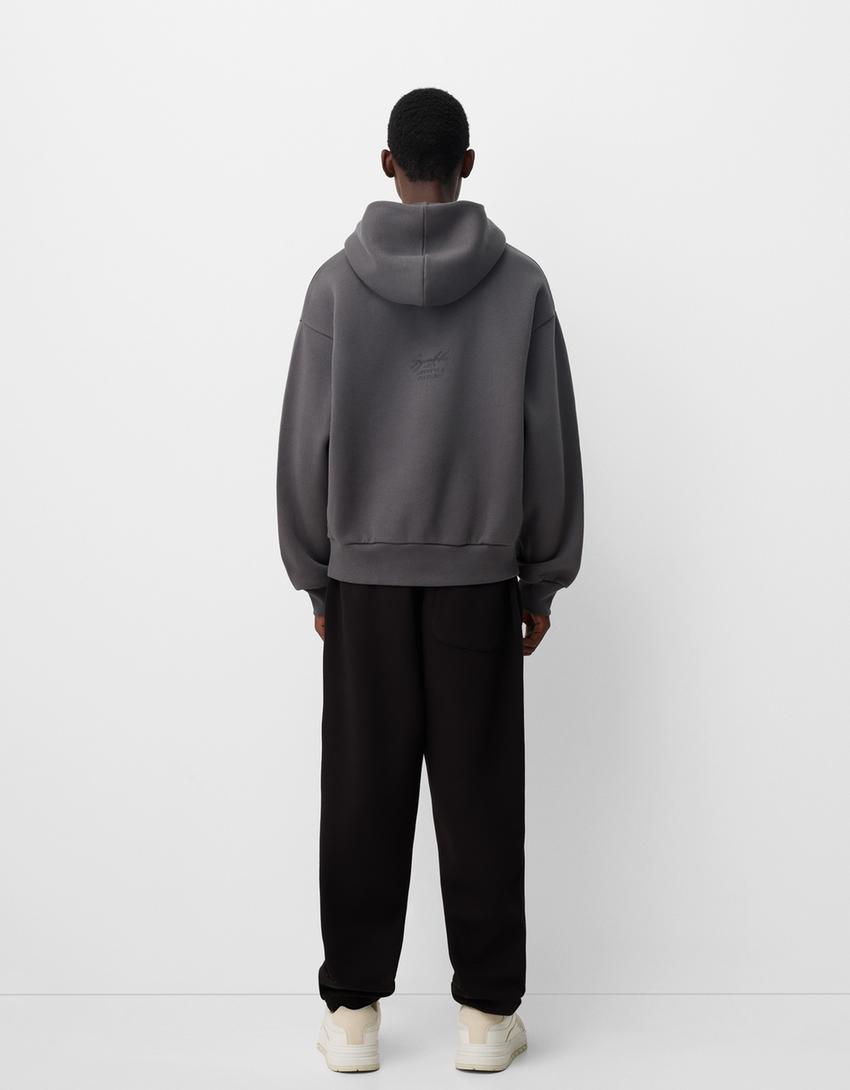 Sweat capuche-Gris-1