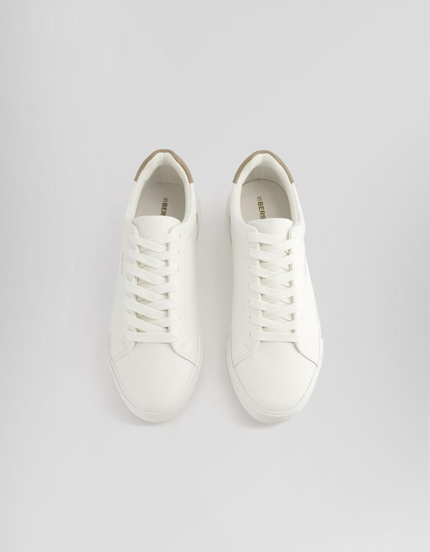 Kontrast spor ayakkabı-BEYAZ