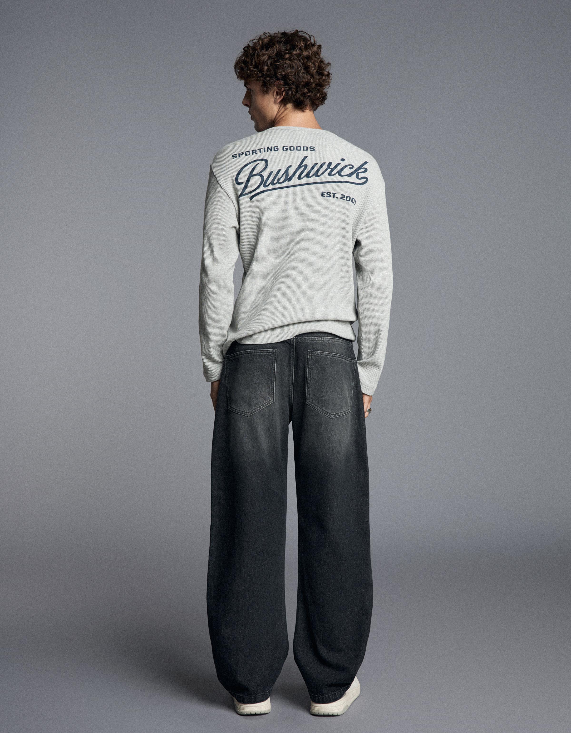 Twisted barrel jeans — Black