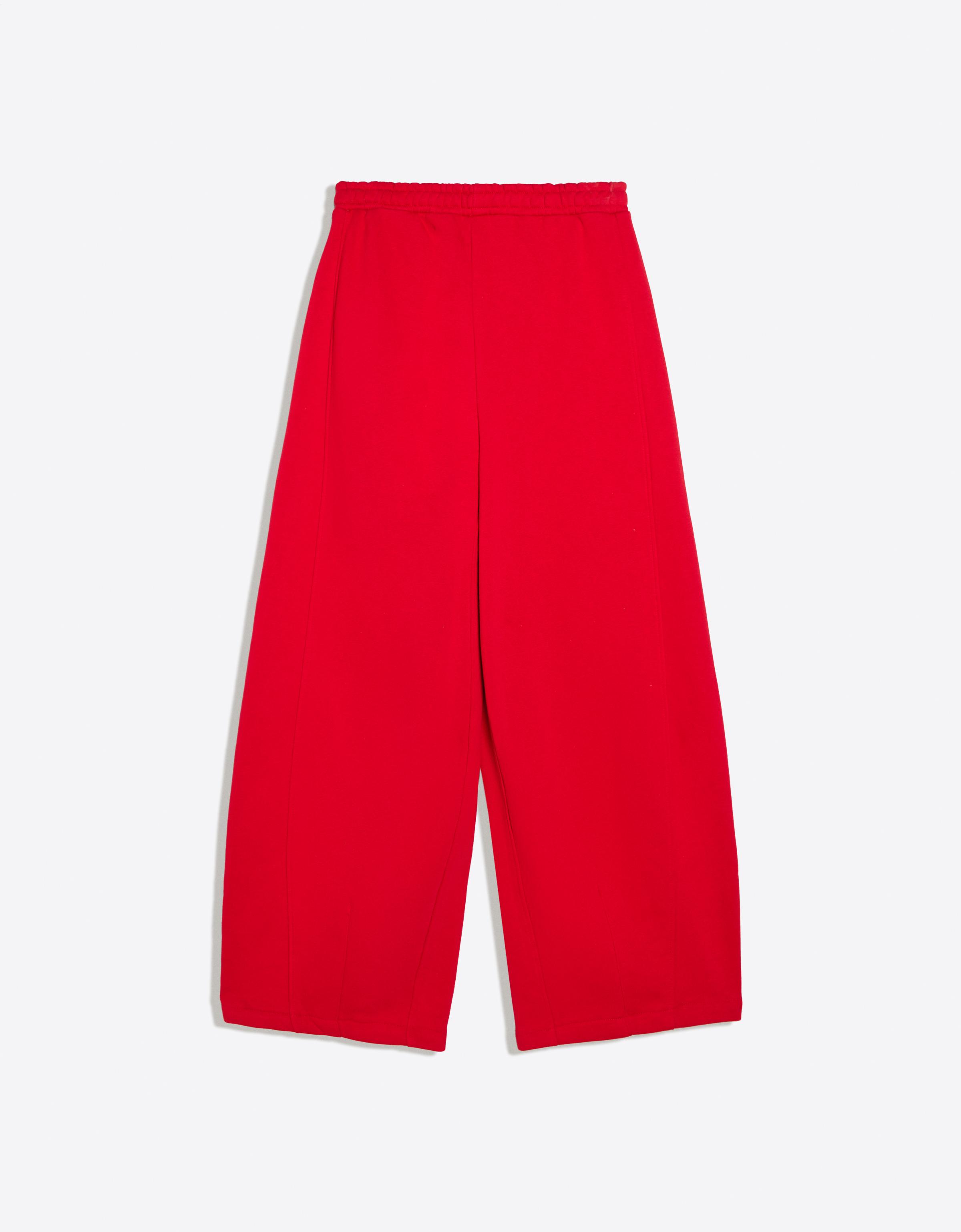 Plush parachute trousers — Red