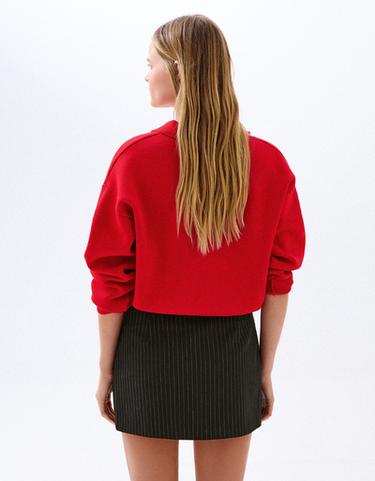 Button-up mini skirt — White / Black 2