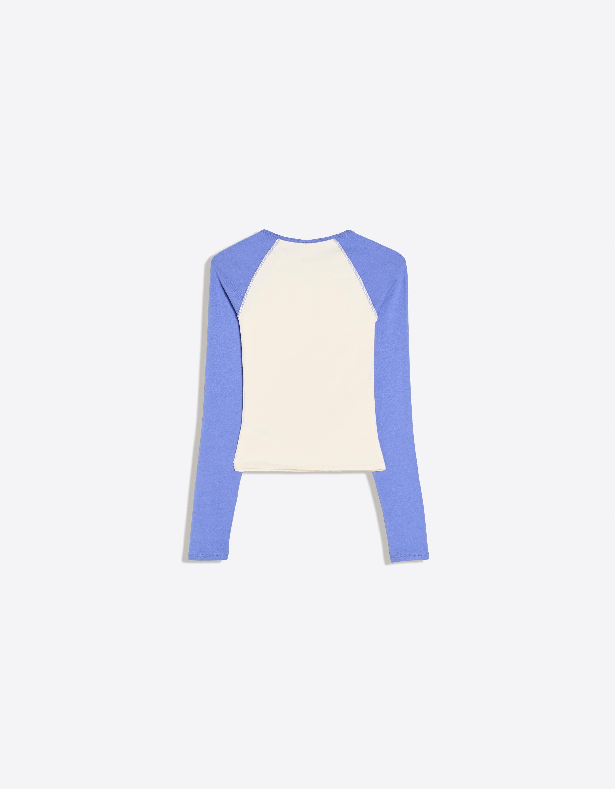 Long sleeve raglan T-shirt — Violet
