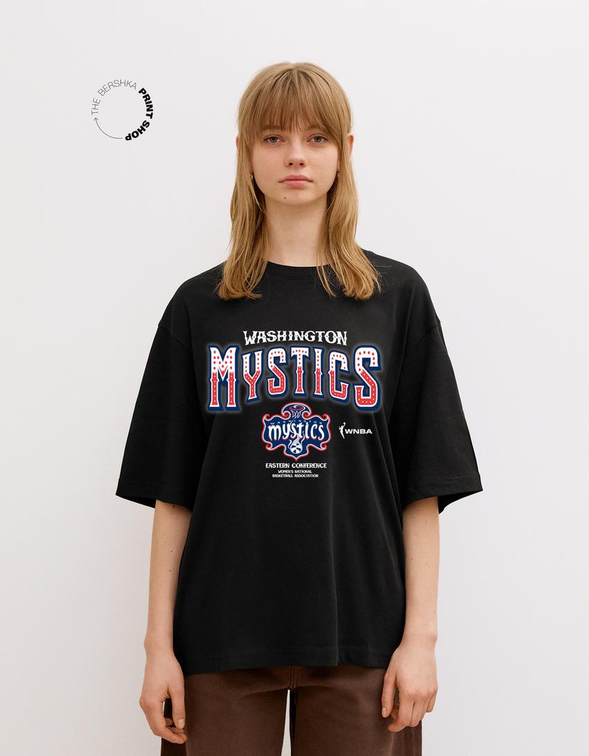 WNBA majica kratkih rukava Vašington Mistiks-Crna-1
