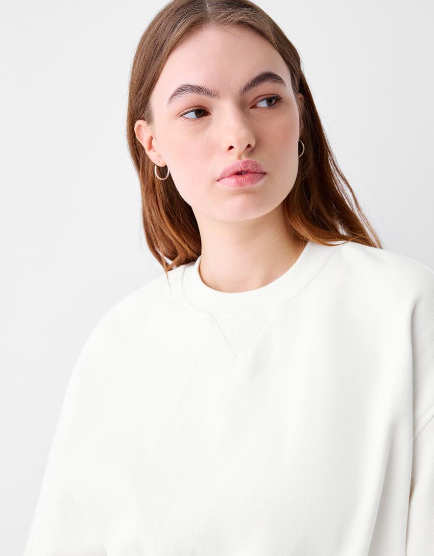 سويت شيرت كروب-أبيض مطفي-2