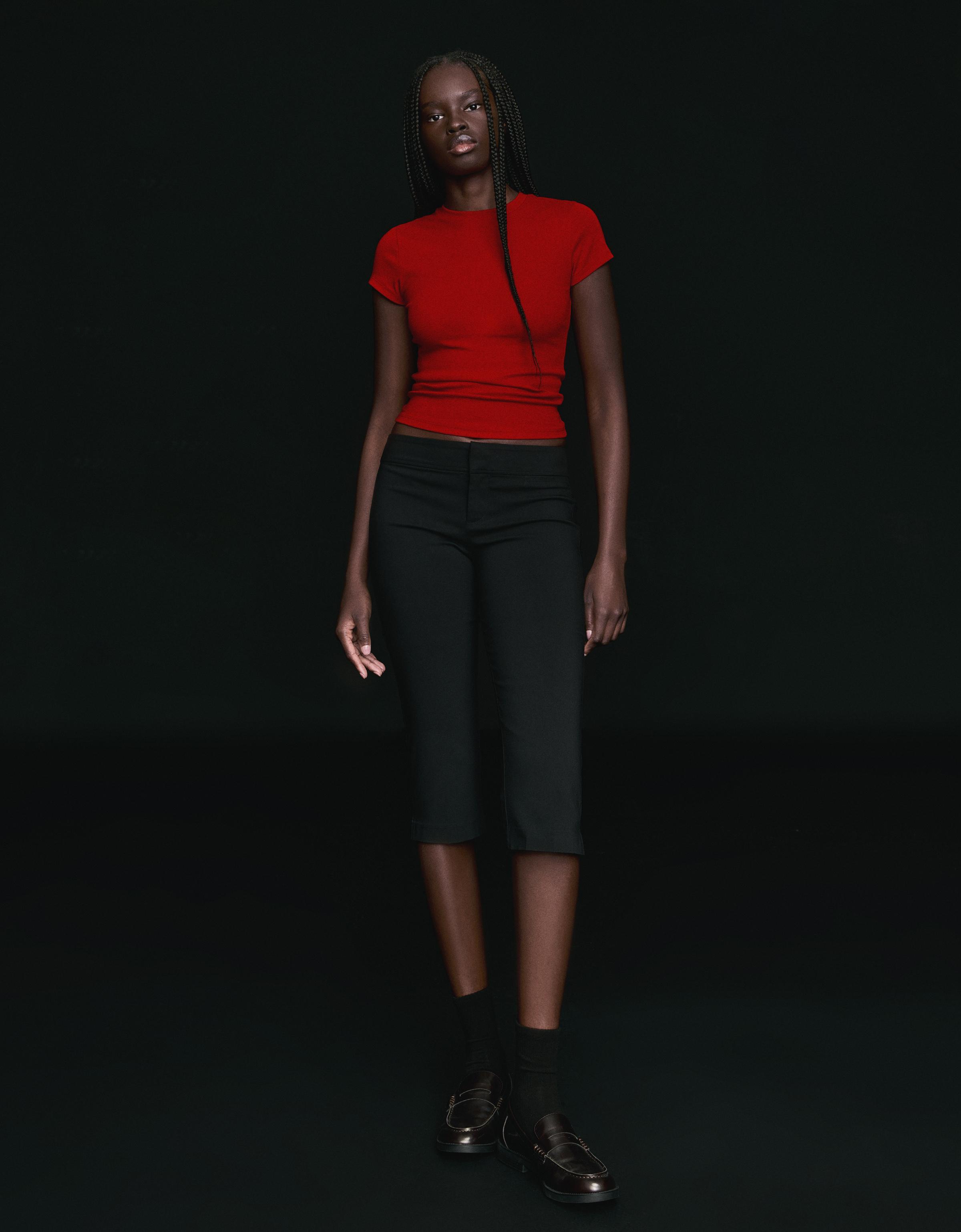 Kısa kollu bisiklet yaka tişört - Görsel 60