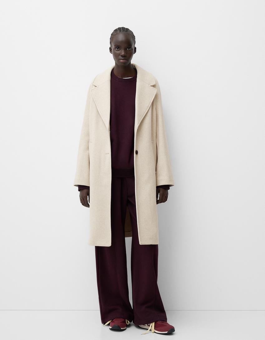 Oversized Trench Trenchcoat Beige Bershka Bershka Khaki Trenchcoat