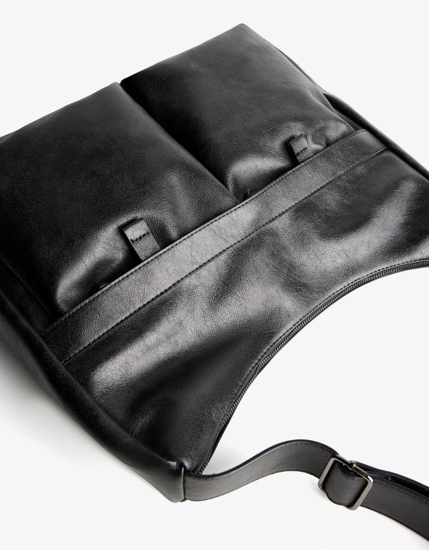 Mala bolsos frontais-Preto-1