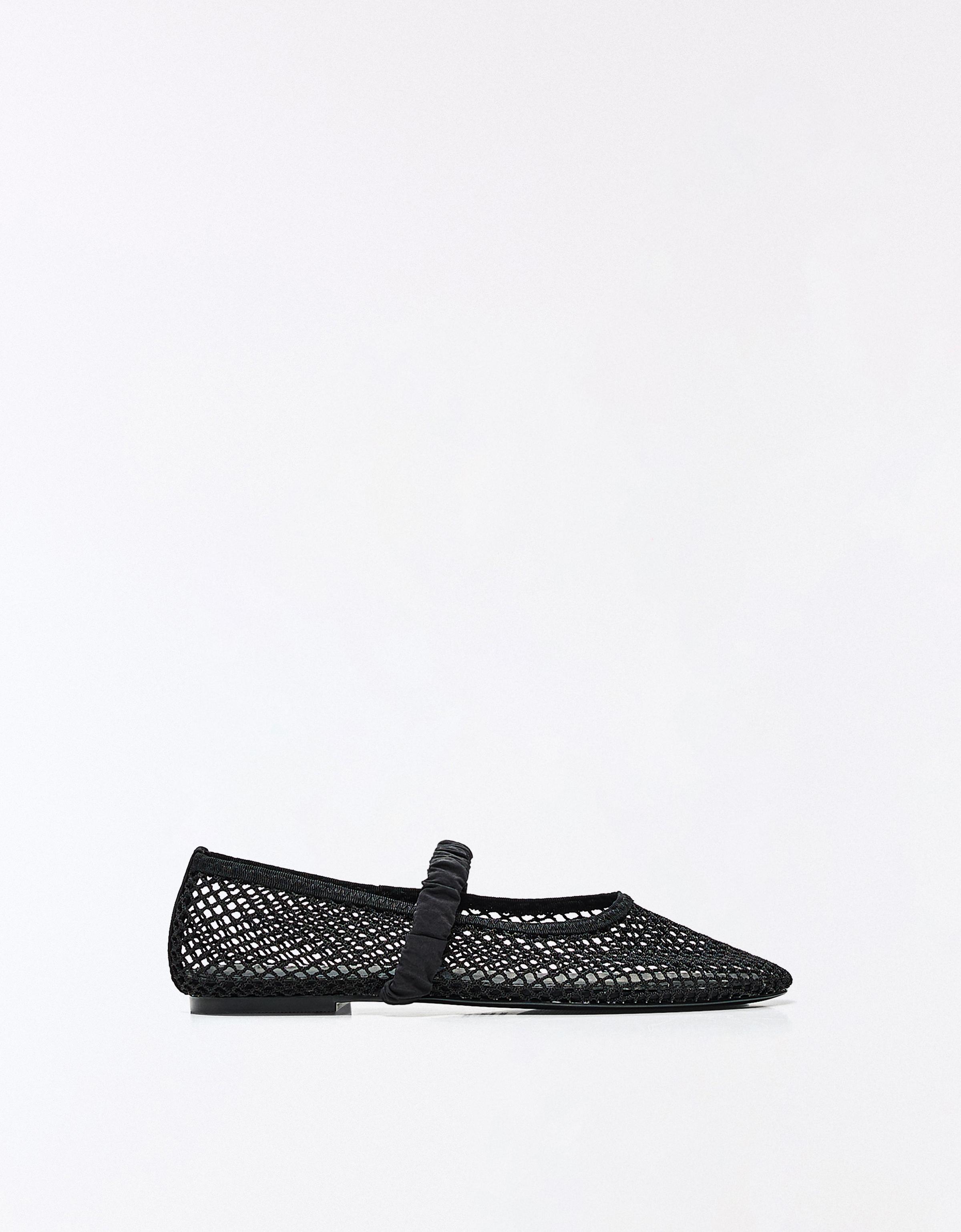 MESH BALLERINAS — BLACK