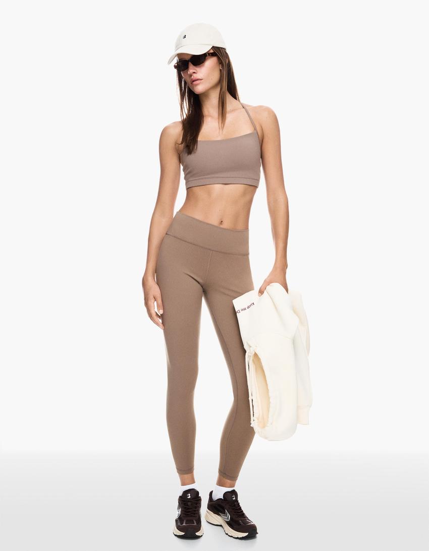 Quick-dry & breathable strappy top-Camel