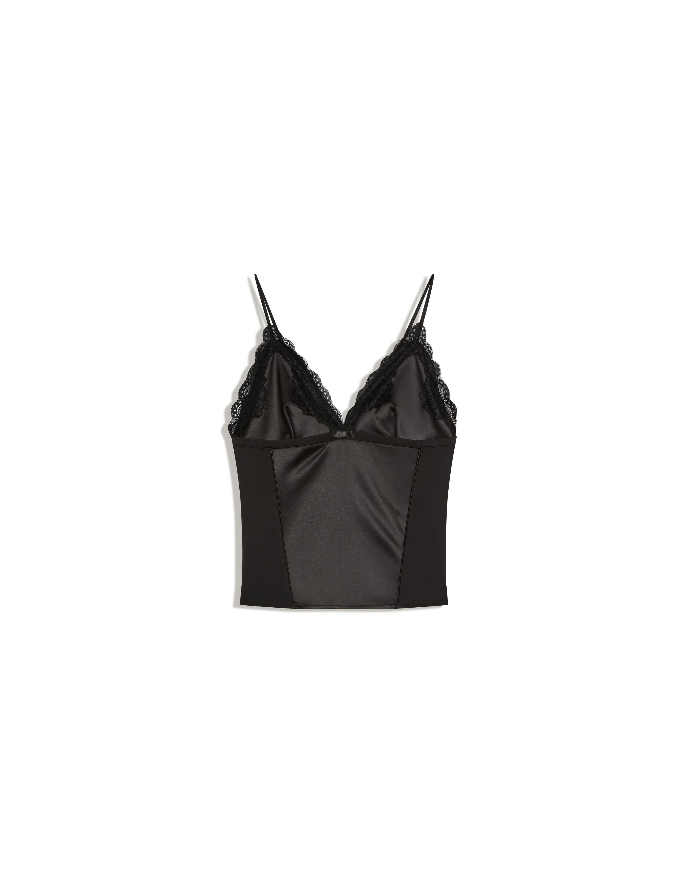 Ribana şeritli slip top