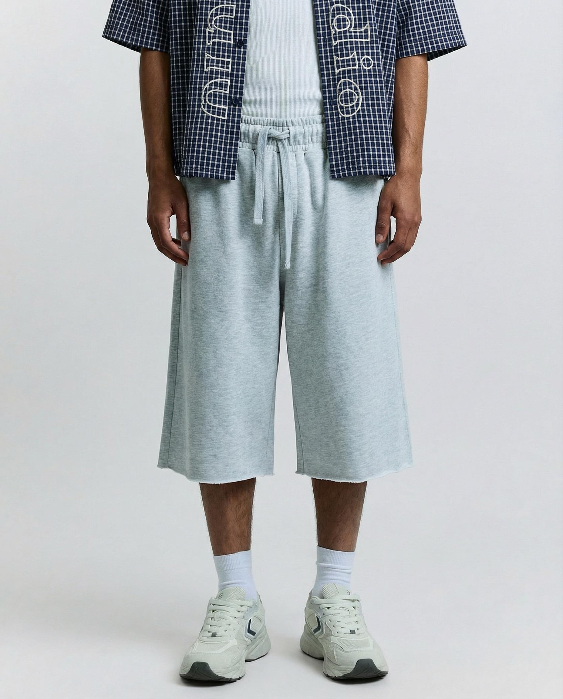 Jogger Bermuda shorts — Grey
