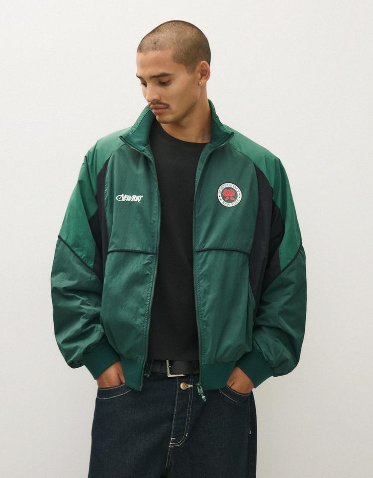 Graphic nylon jacket — Green