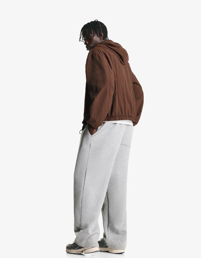Veste technique capuche-Marron-4