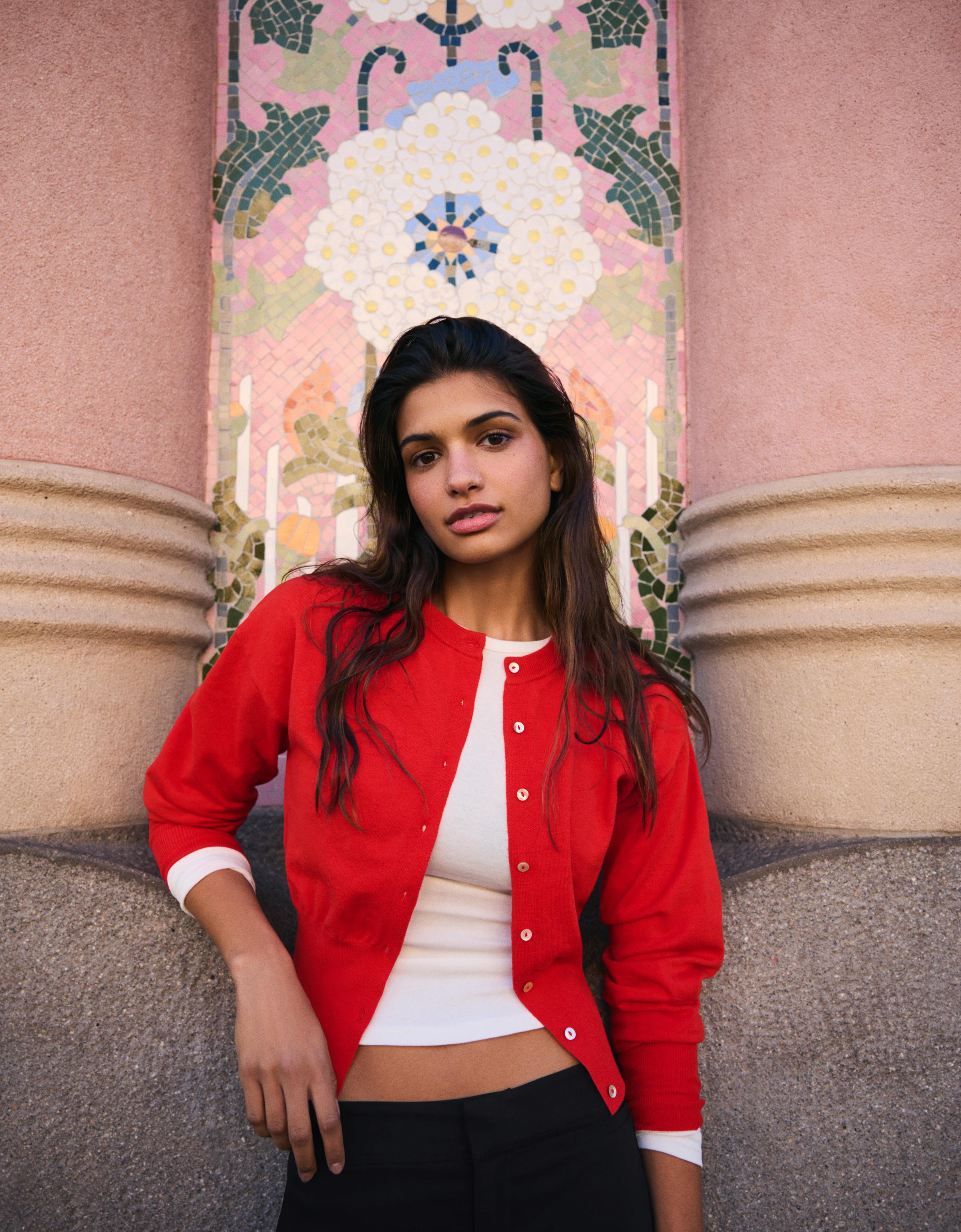 Bisiklet yaka çizgili düğmeli ceket - Görsel 39