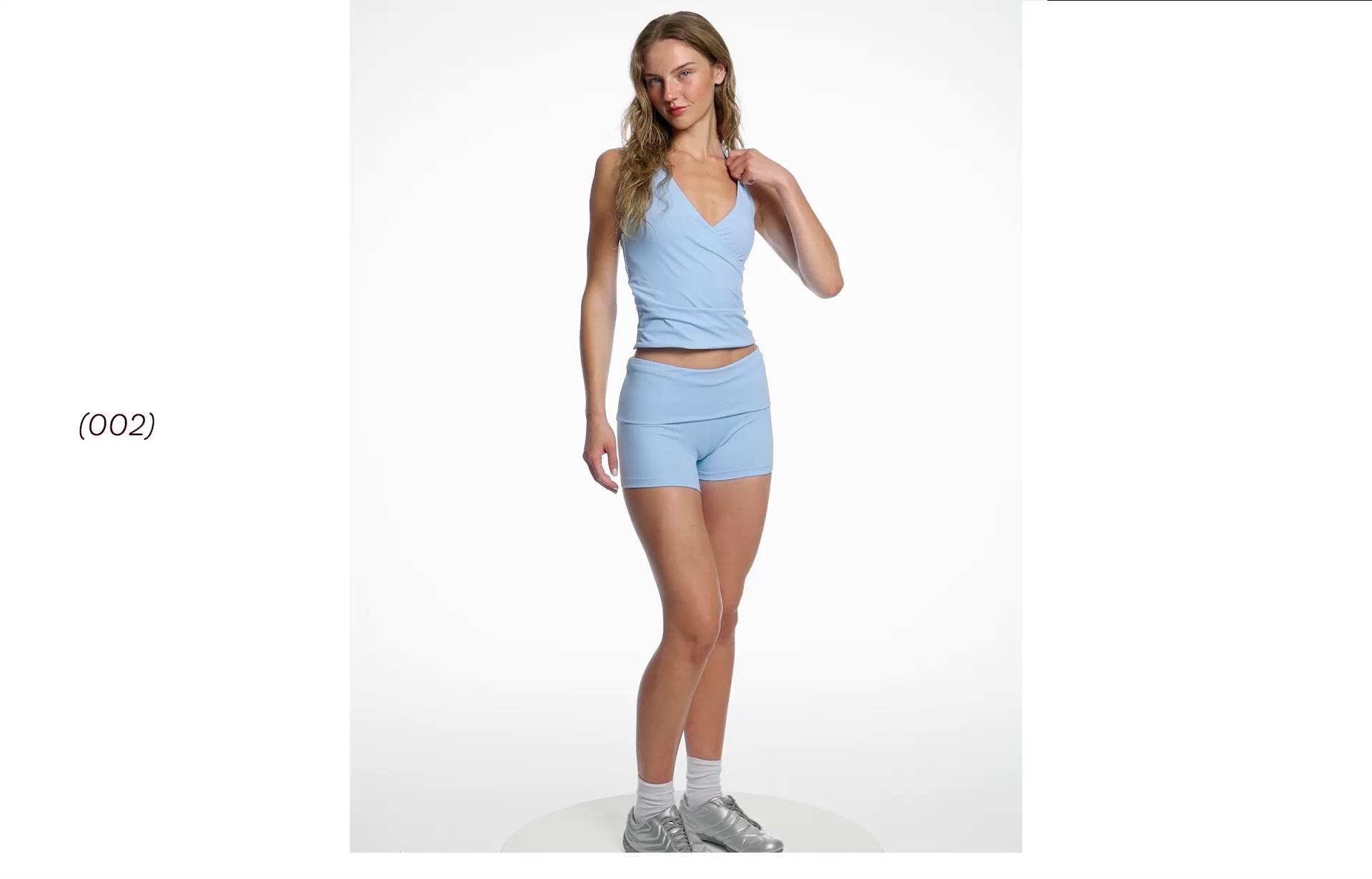 Kıvrık belli teknik şort - Görsel 106