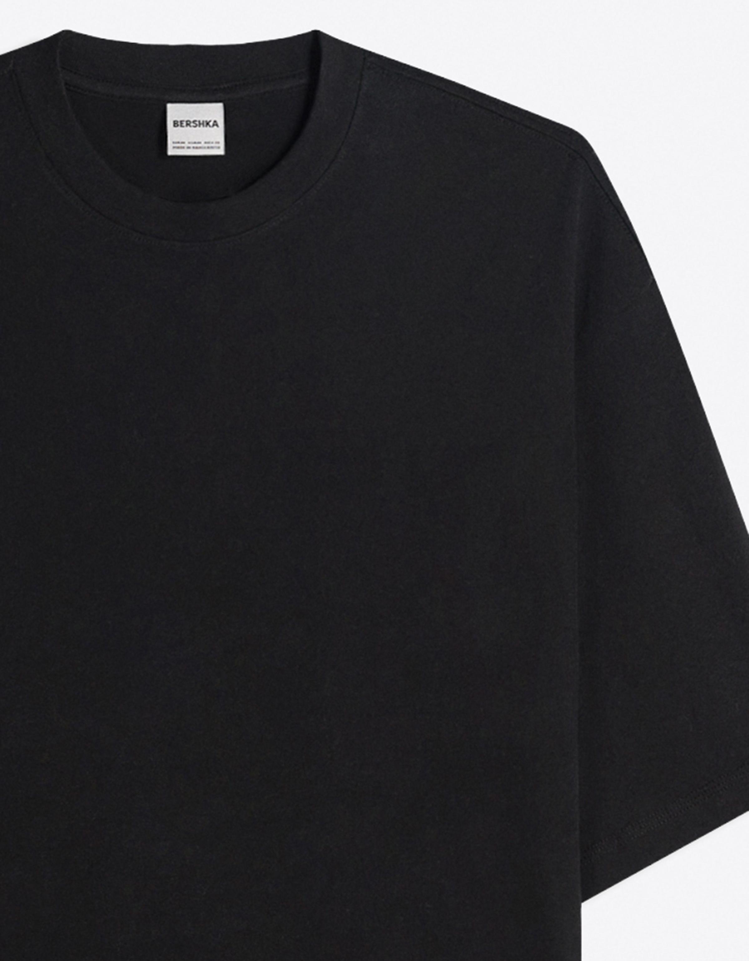 Heavy boxy T-shirt — Black