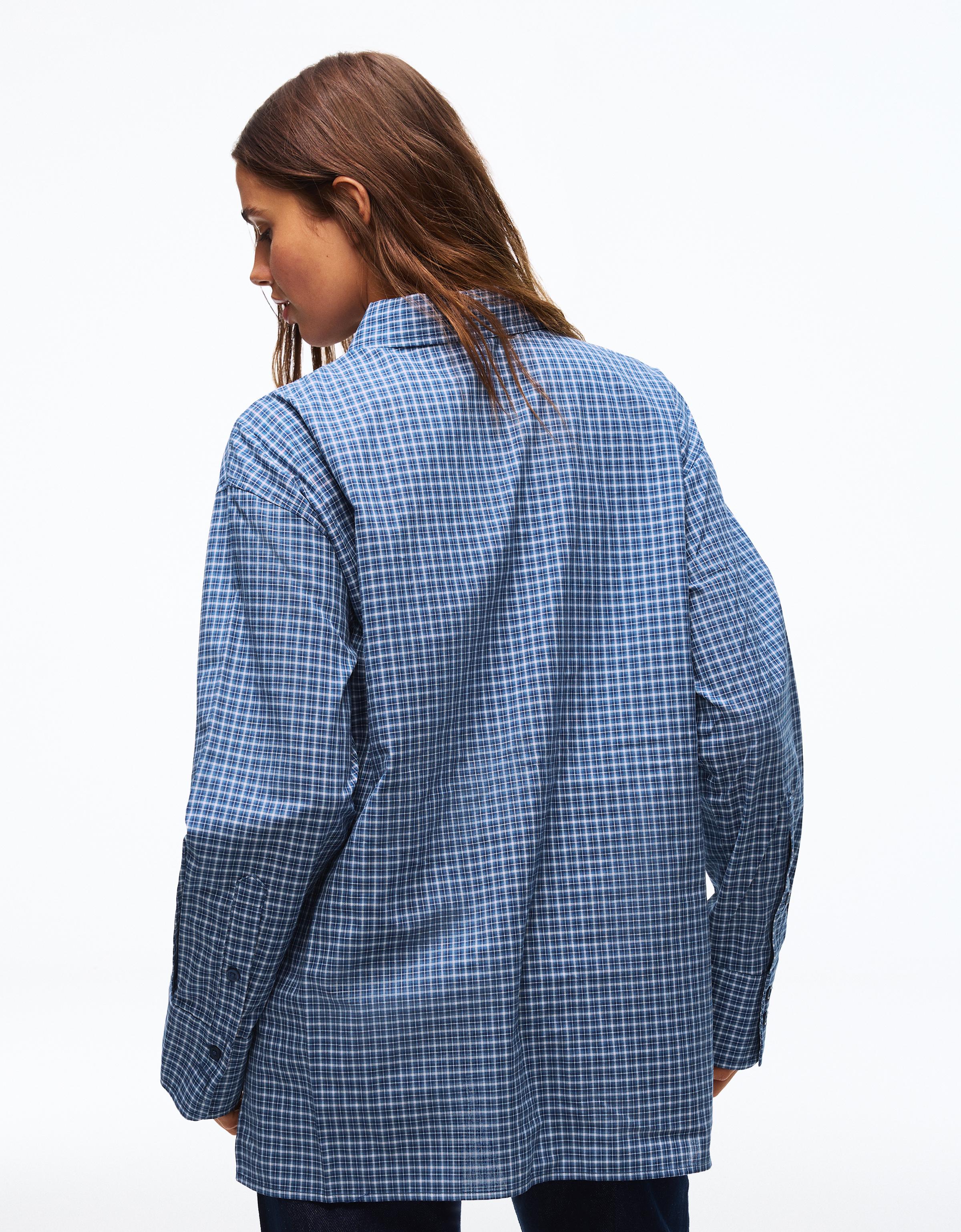 Uzun kollu kruvaze gömlek - Görsel 25