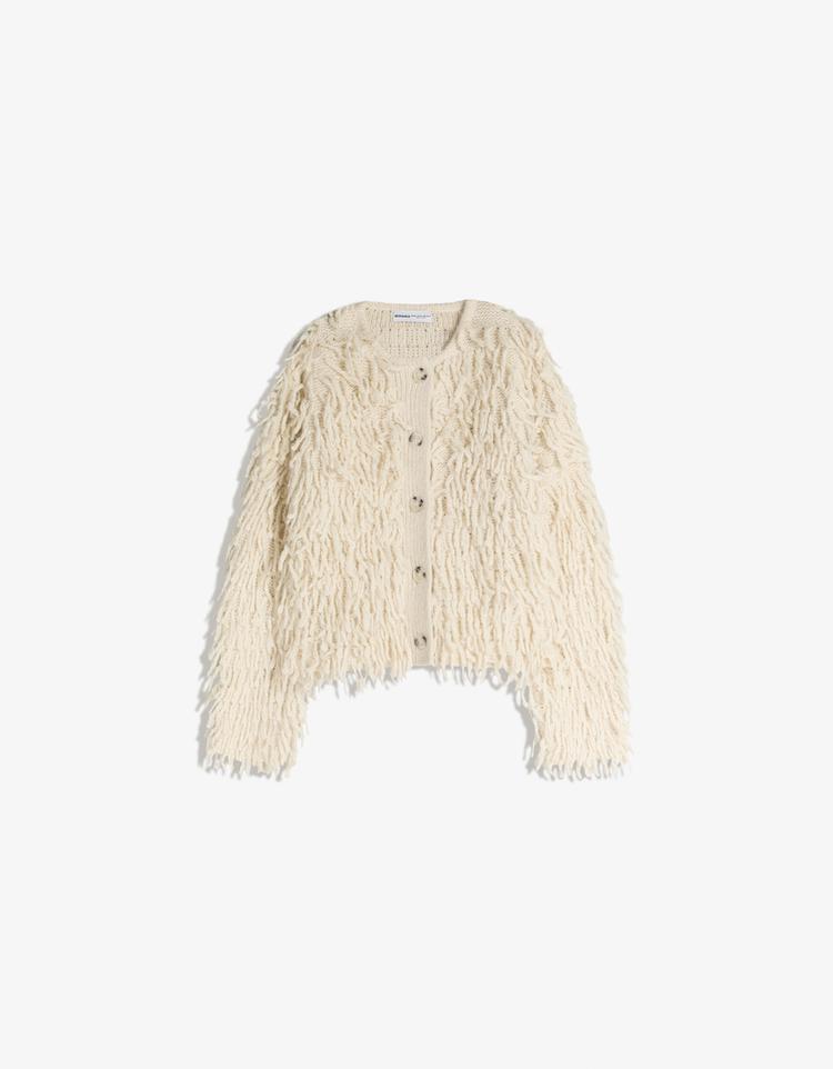 Cárdigan flecos