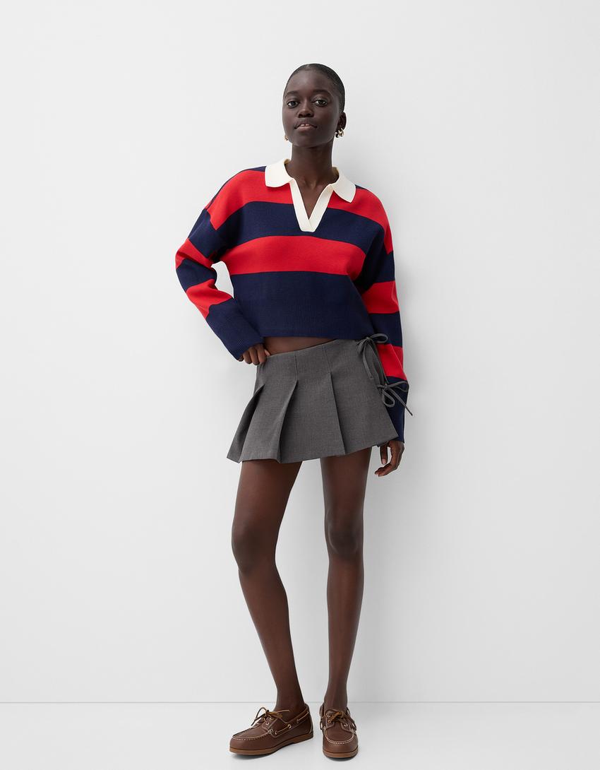 Falda Pantalon Bershka Cuadros Falda Bershka De De Segunda Mano