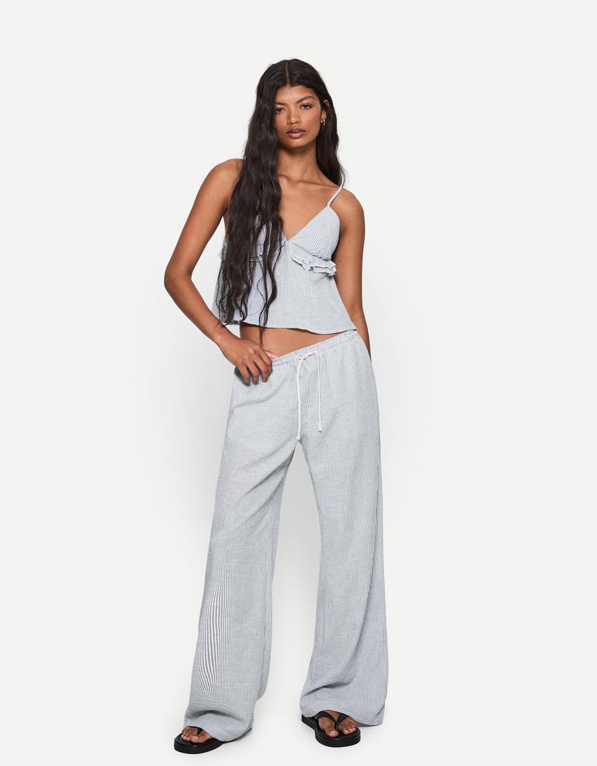 Rustic top and pants set-Rustic top and pants set