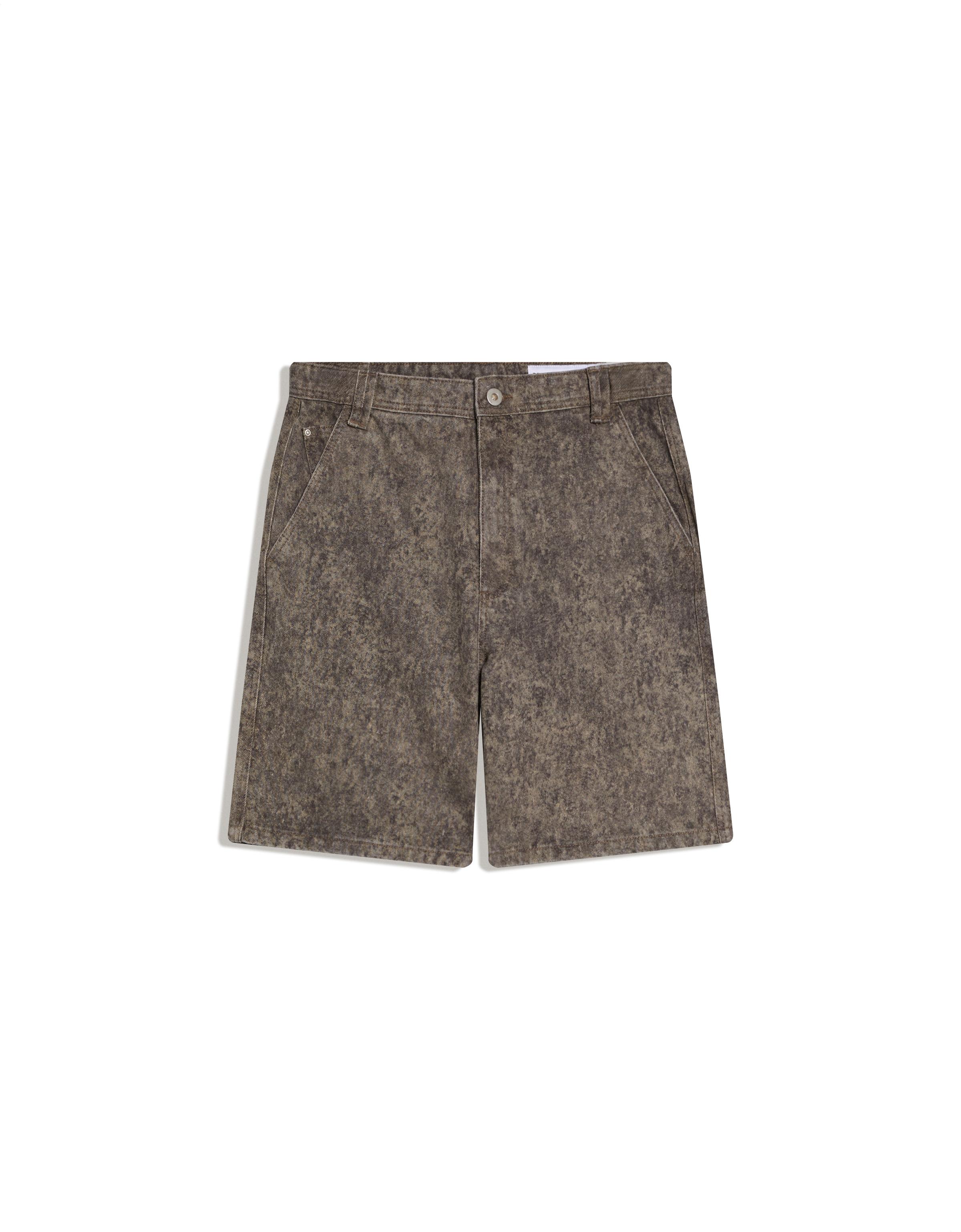 Baggy fit baskılı bermuda - Görsel 4