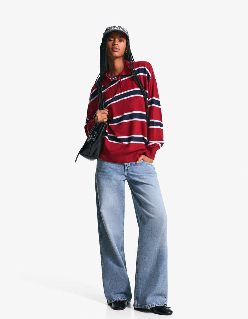 Boyfriend jeans-Light blue