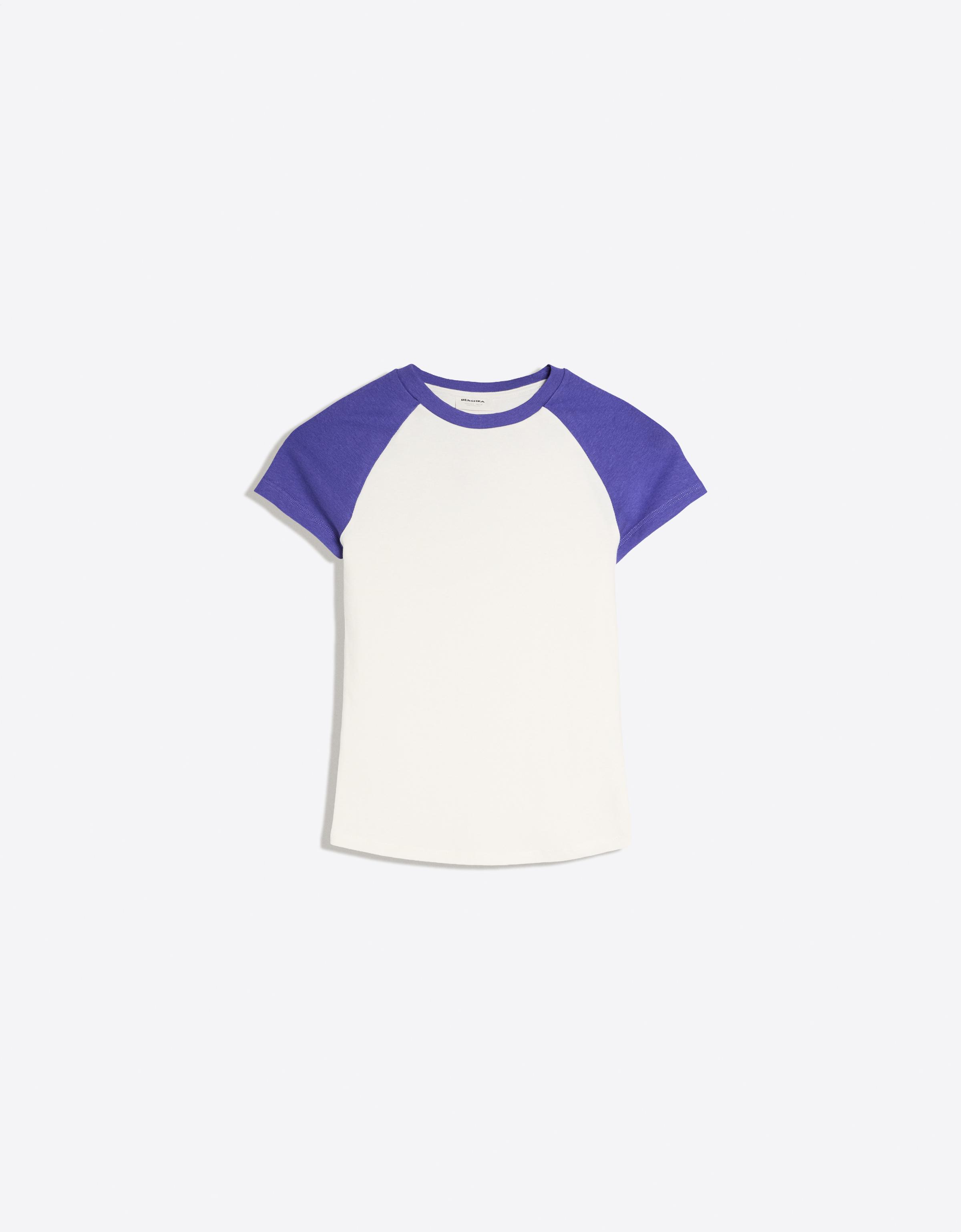 Fitted raglan T-shirt — Violet