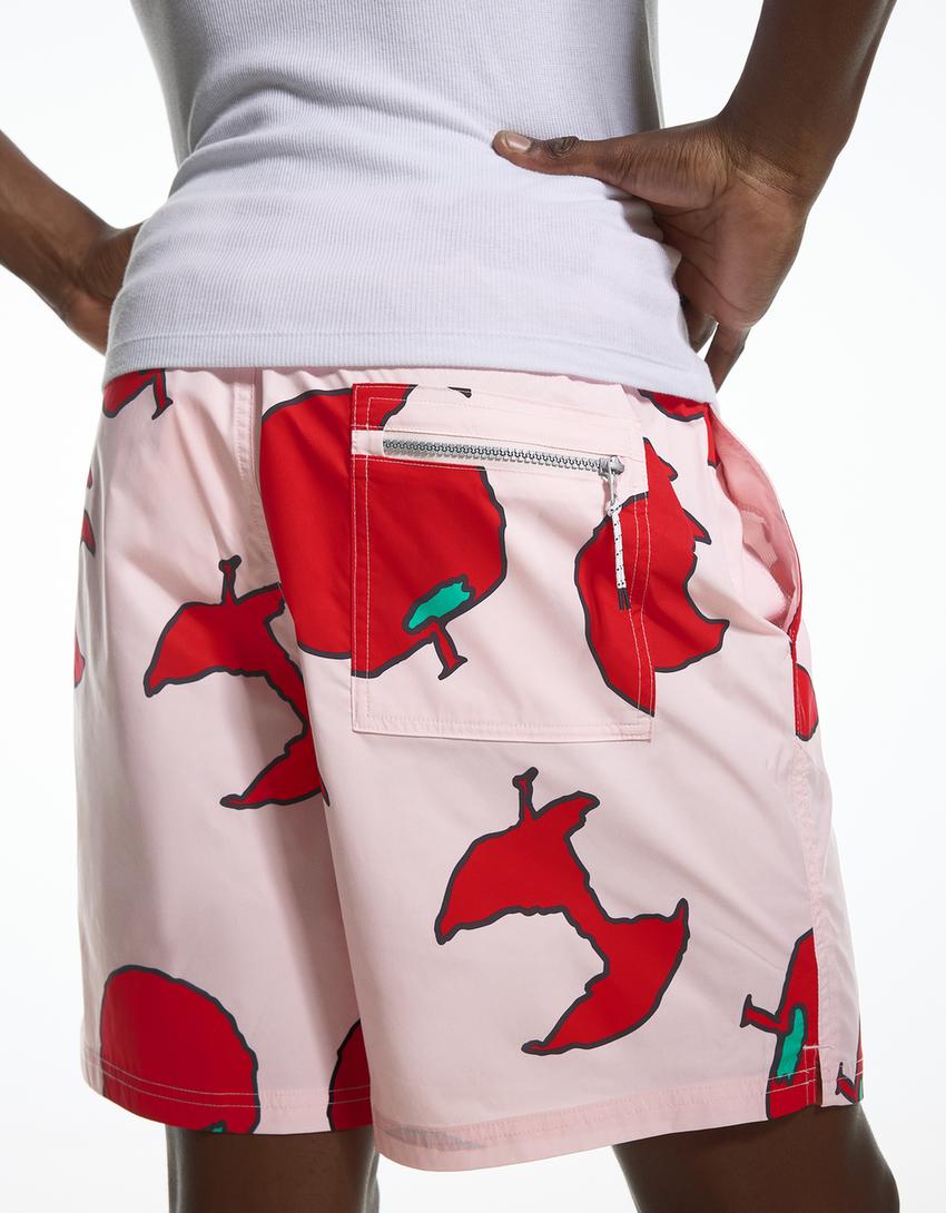 Maillot de bain ARIES X BERSHKA-Rose